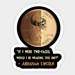 Two-Face Coin Sticker